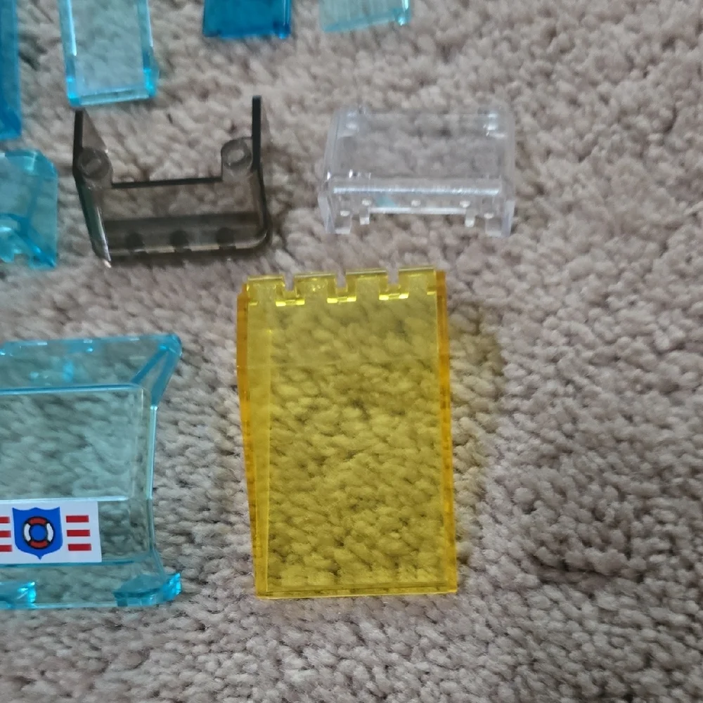 LEGO Assorted Transparent Roof & Hood Pieces
